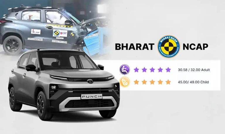 Image for 2026 Tata Punch Facelift Achieves 5-Star Safety Rating In BNCAP: Check Details
