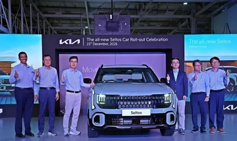 Image for 2026 Kia Seltos Production Begins At Anantapur manufacturing facility in Andhra Pradesh