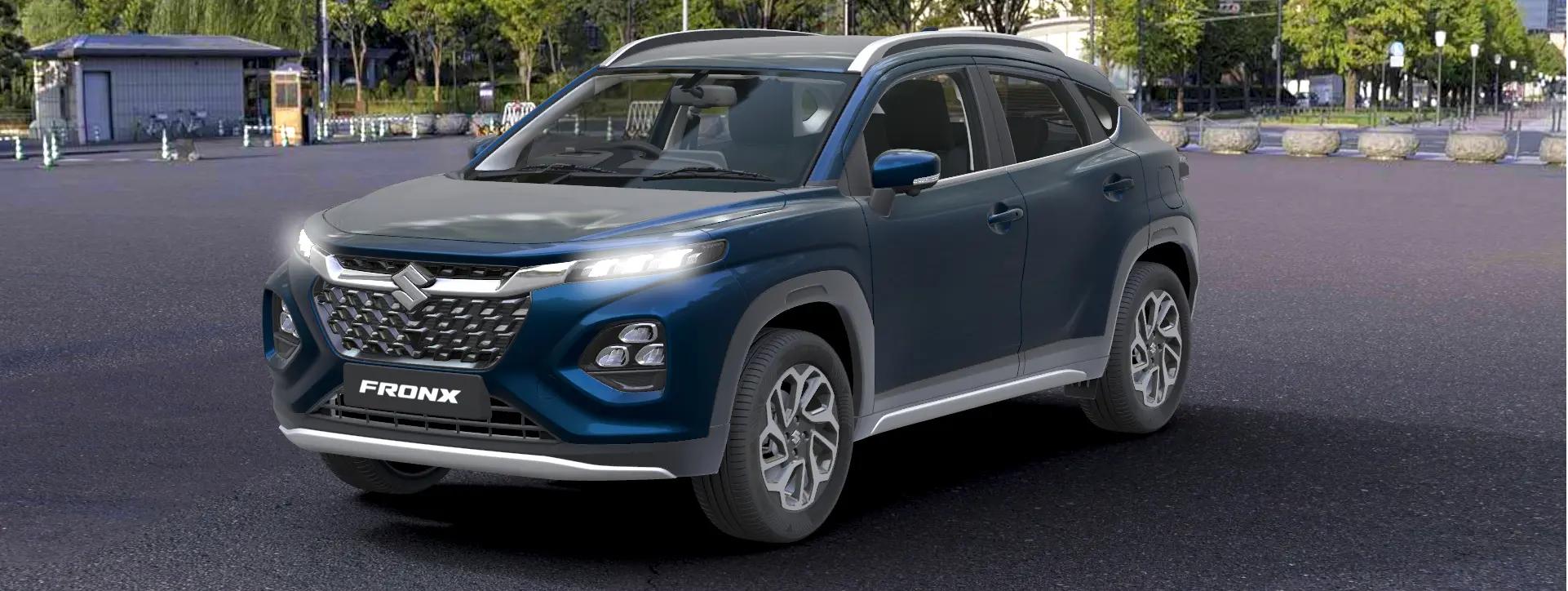 Maruti Suzuki FRONX front left side view Maruti Suzuki FRONX front left side view