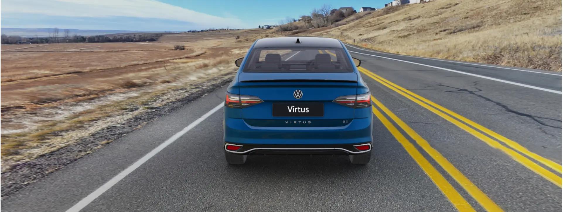 Volkswagen Virtus Back Side View Volkswagen Virtus Back Side View