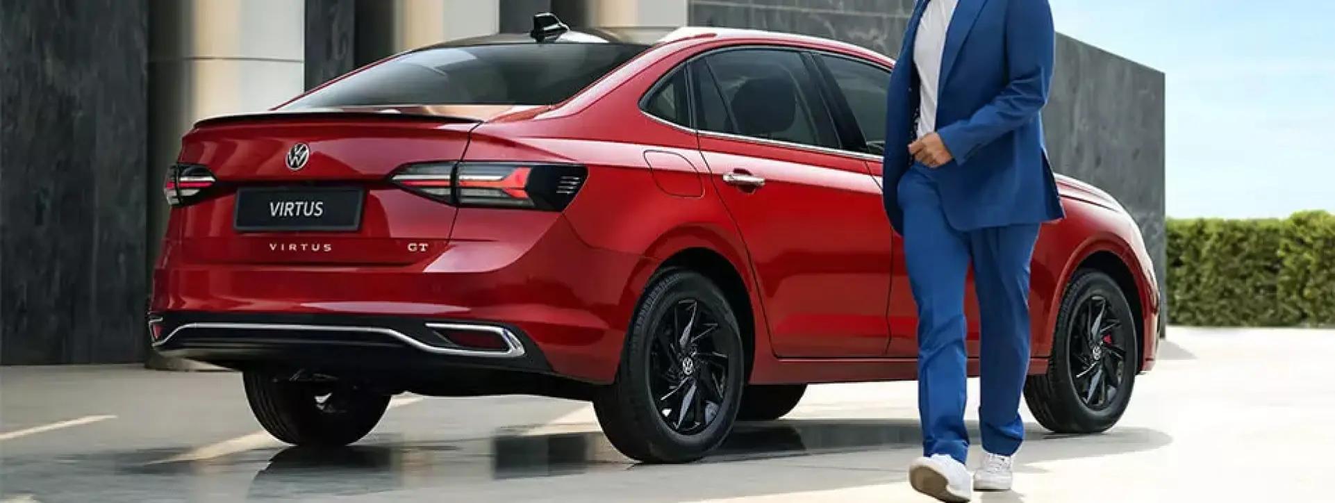 Volkswagen Virtus Rear Right Side View Volkswagen Virtus Rear Right Side View