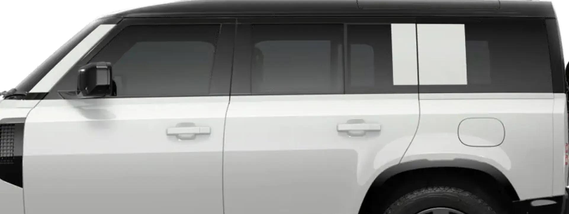 Land Rover Defender 110 Side Window Line Land Rover Defender 110 Side Window Line