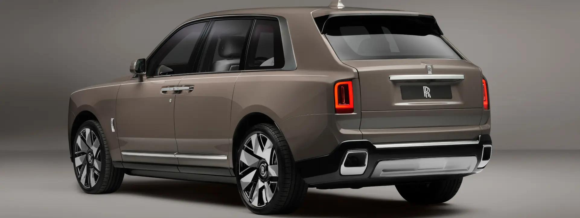 Rolls Royce Cullinan Rear Left View Rolls Royce Cullinan Rear Left View