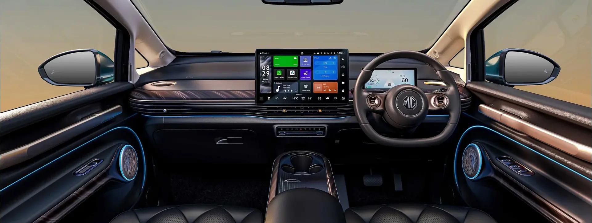 Morris Garages Windsor EV Front Ambient Lighting Morris Garages Windsor EV Front Ambient Lighting