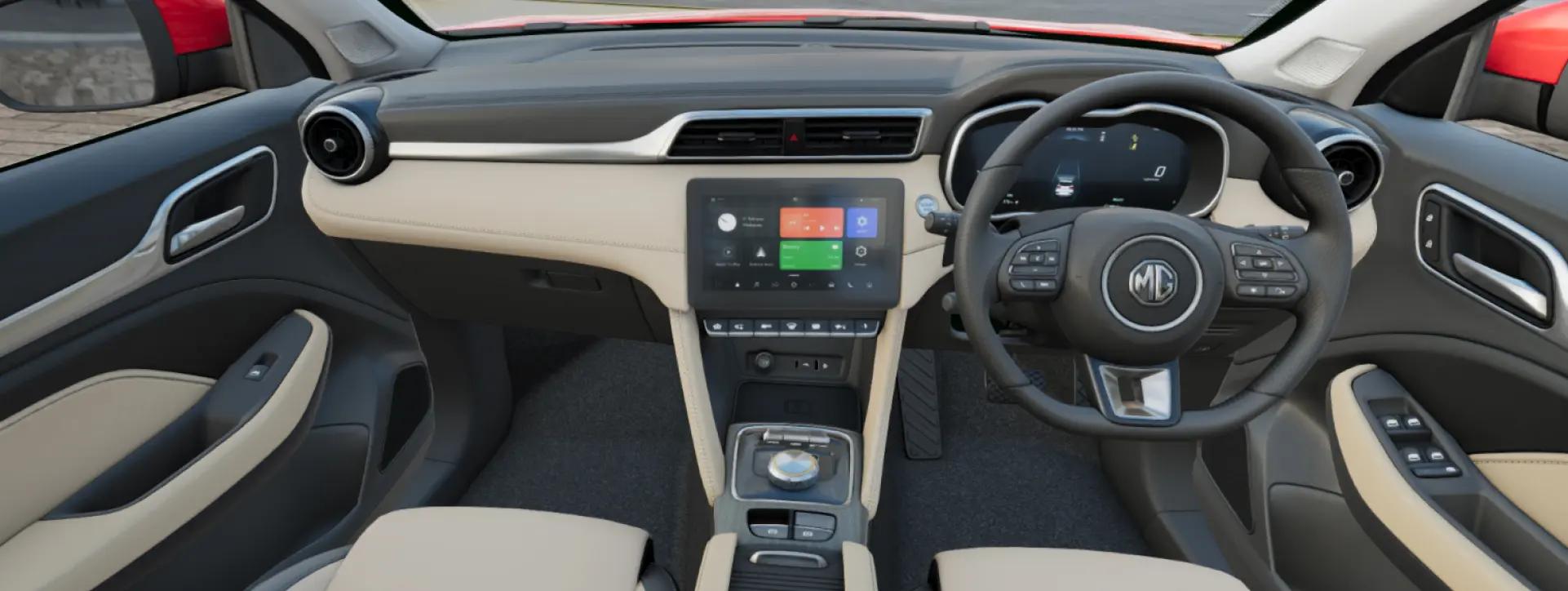 Morris Garages ZS EV Dashboard Morris Garages ZS EV Dashboard