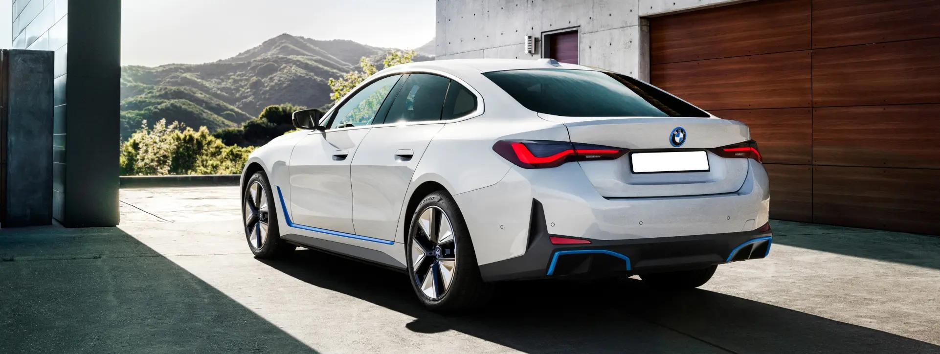 BMW i4 Rear Left View BMW i4 Rear Left View