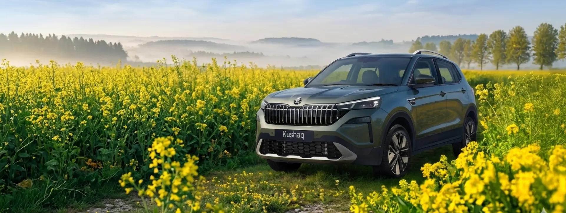 Skoda Kushaq Front Left Side View Skoda Kushaq Front Left Side View