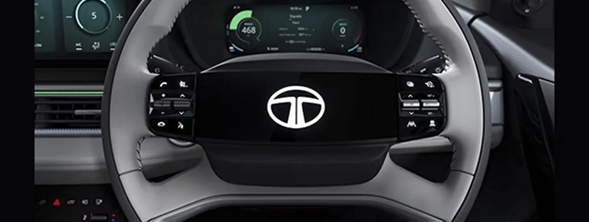 Tata Curvv EV Smart Digital Steering Wheel Tata Curvv EV Smart Digital Steering Wheel