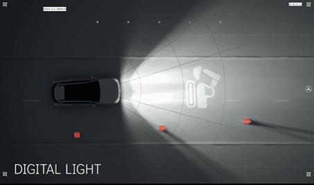 DIGITAL LIGHT Headlamp Hazard Projection